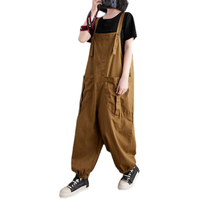 Цельный наряд с высокой талией и широкими штанинами свободные художественные