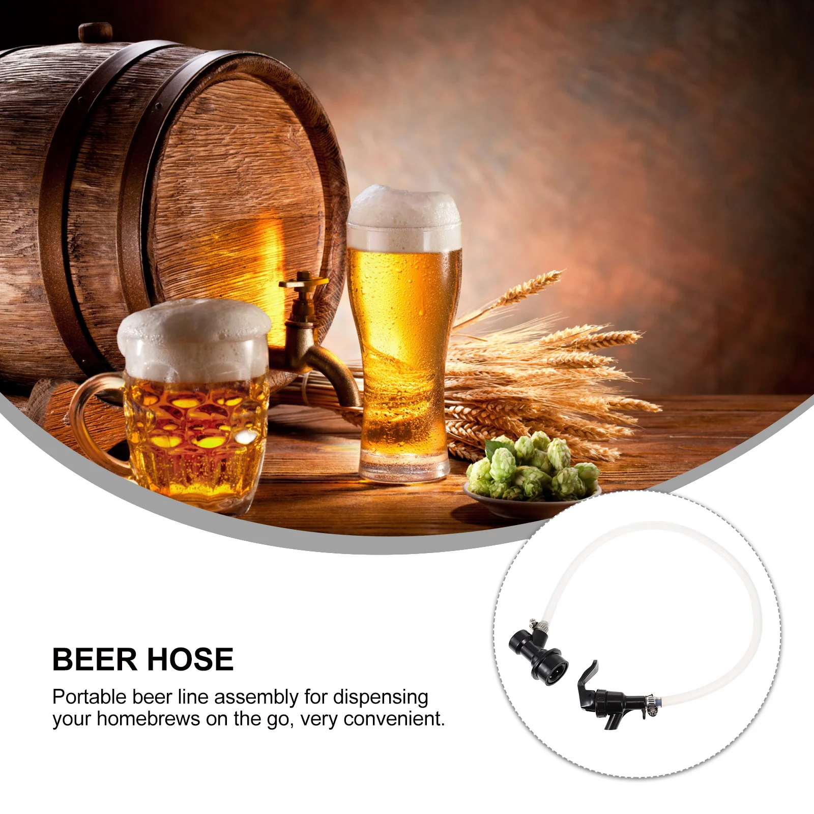 Компоненты линии пива Шланг Блокировка фитингов Кран в сборе Диспенсер для