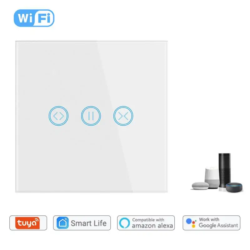 

Voice Control Blind Switch Mini Module Works With Alexa Google Home 10a Wifi Smart Curtain Switch Smart Home Tuya Smart Panel