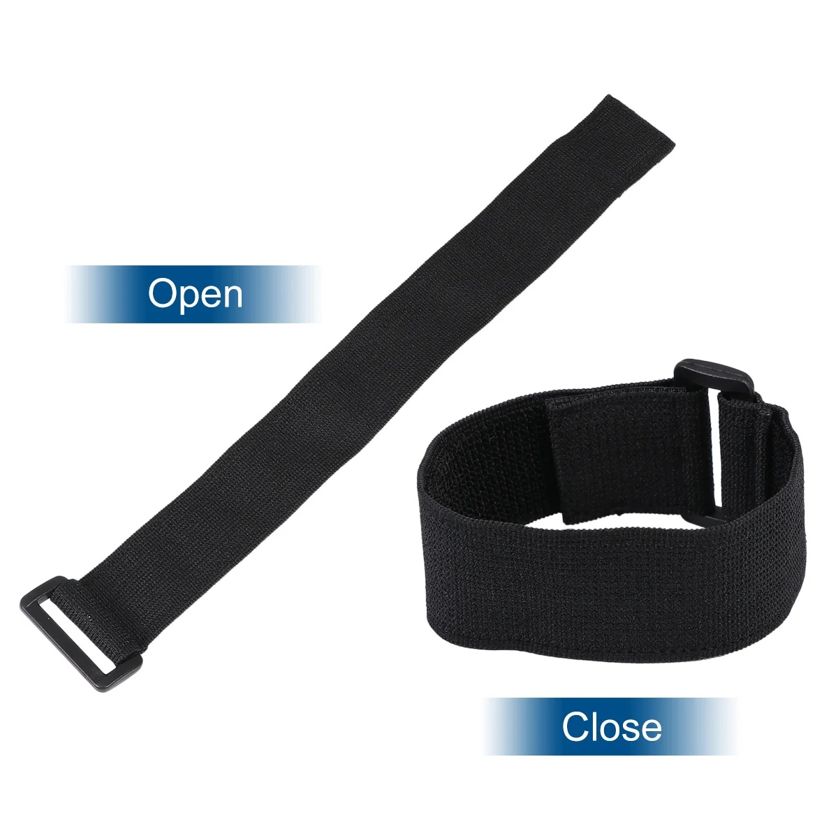 

4 Pcs Strap Zipper Tape Zip Tie Lock Winder Blue Zip Ties Polyester Blend Reusable Cable Fastening