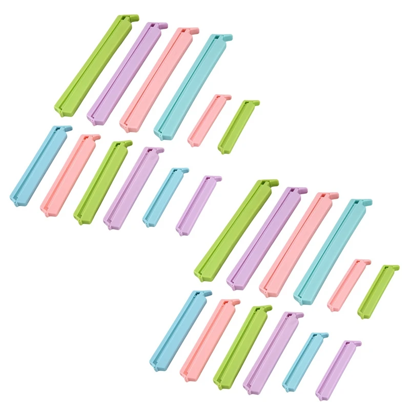 

24 шт., кухонные пластиковые зажимы для упаковки закусок