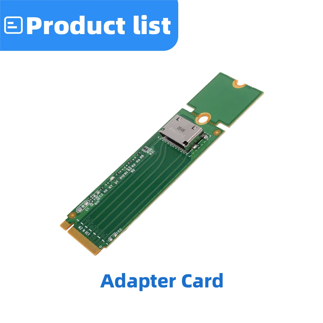 Адаптерная карта ADT-Link M.2 на SFF-8611  SFF-8612, конвертер PCIe NVMe M.2 SSD, карта-райзер для серверного хранения данных (art.: 3920db5fa63f9) - 3920db5fa63f9