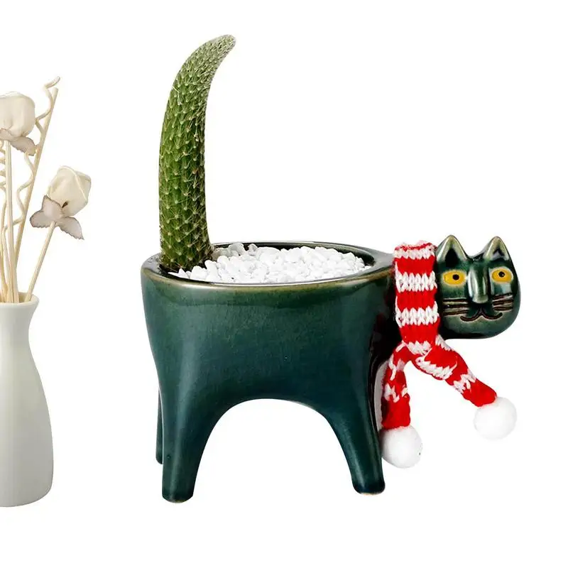 

Керамический садовый цветочный горшок, цветочный горшок с мультяшными животными, растениями, фотографиями, кактусами, суккулентами, симпат...