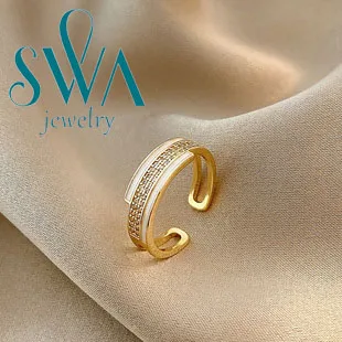 

Original New High-quality Swa Heart-shaped Women's Clavicle Necklace Jumping Geometric Round Crystal Pendant Necklace