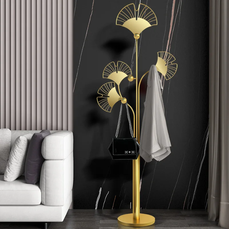 

Standing Boutique Clothes Rack Heavy Duty Minimalist Floor Glamm Single Pole Clothes Rack Free Standing Perchero Household Goods