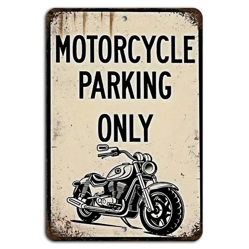 

Металлическая табличка для парковки мотоцикла