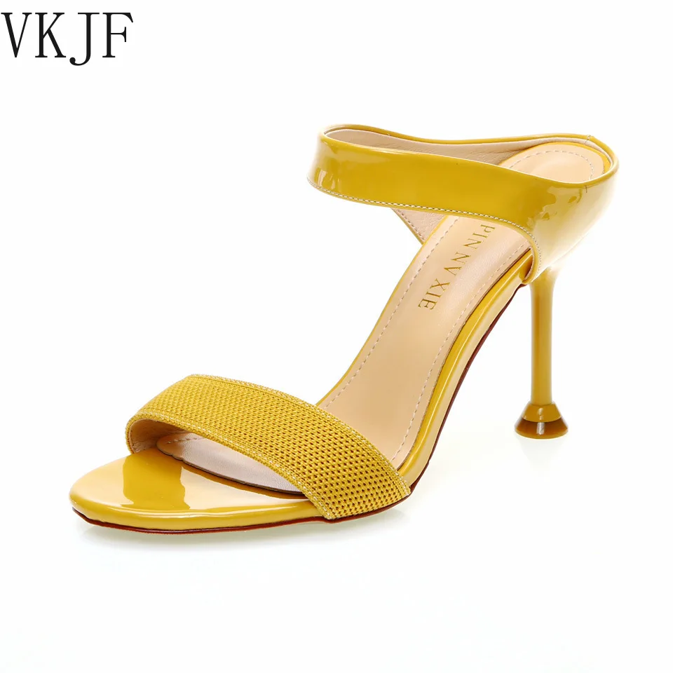

2022 Summer Heel High Heels Sandals 8CM Lady Pumps Classics Slip on Shoes Sexy Women Party Shoes Wedding Slingbacks