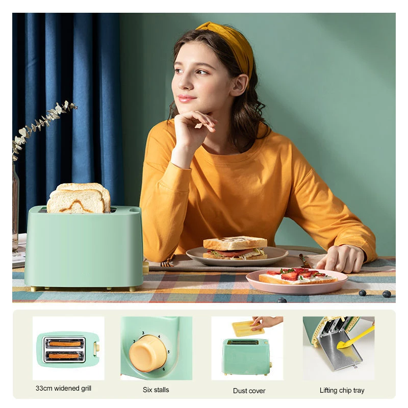 Электрический тостер из нержавеющей стали бытовая автоматическая машина для