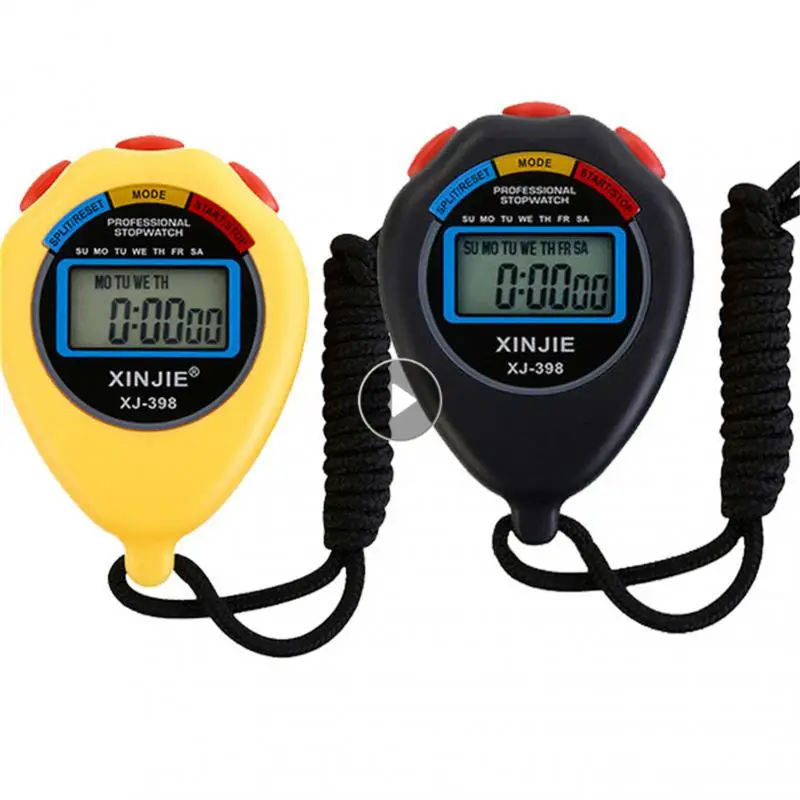 

Digital Sport Stopwatch Timers Handheld Professional Waterproof Chronograph Stopwatch LCD Timer Counter With Strap Kitchen Timer