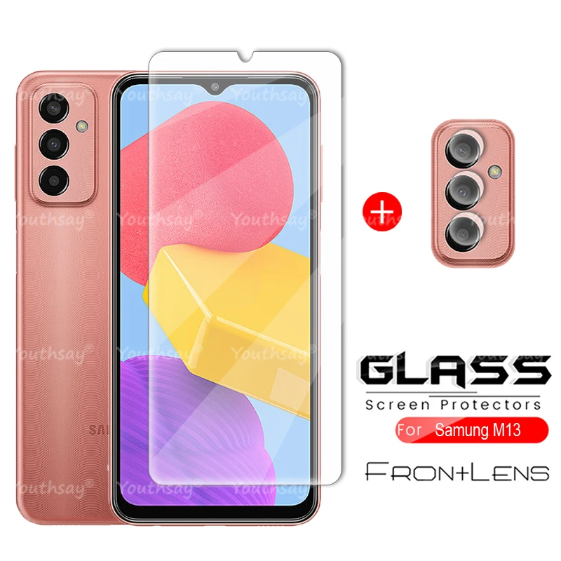 

For Samsung Galaxy M13 Glass for Samsung M13 M33 M32 A23 A33 A73 A53 A13 Tempered Glass Screen Camera Protector Galaxy M13 Glass