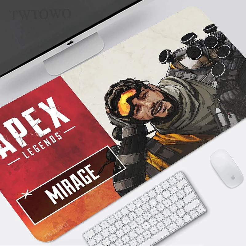 

Большой коврик для мыши Apex Legends, игровой коврик XL для домашнего компьютера, HD, нескользящий, мягкий, натуральный каучук, коврик для мыши
