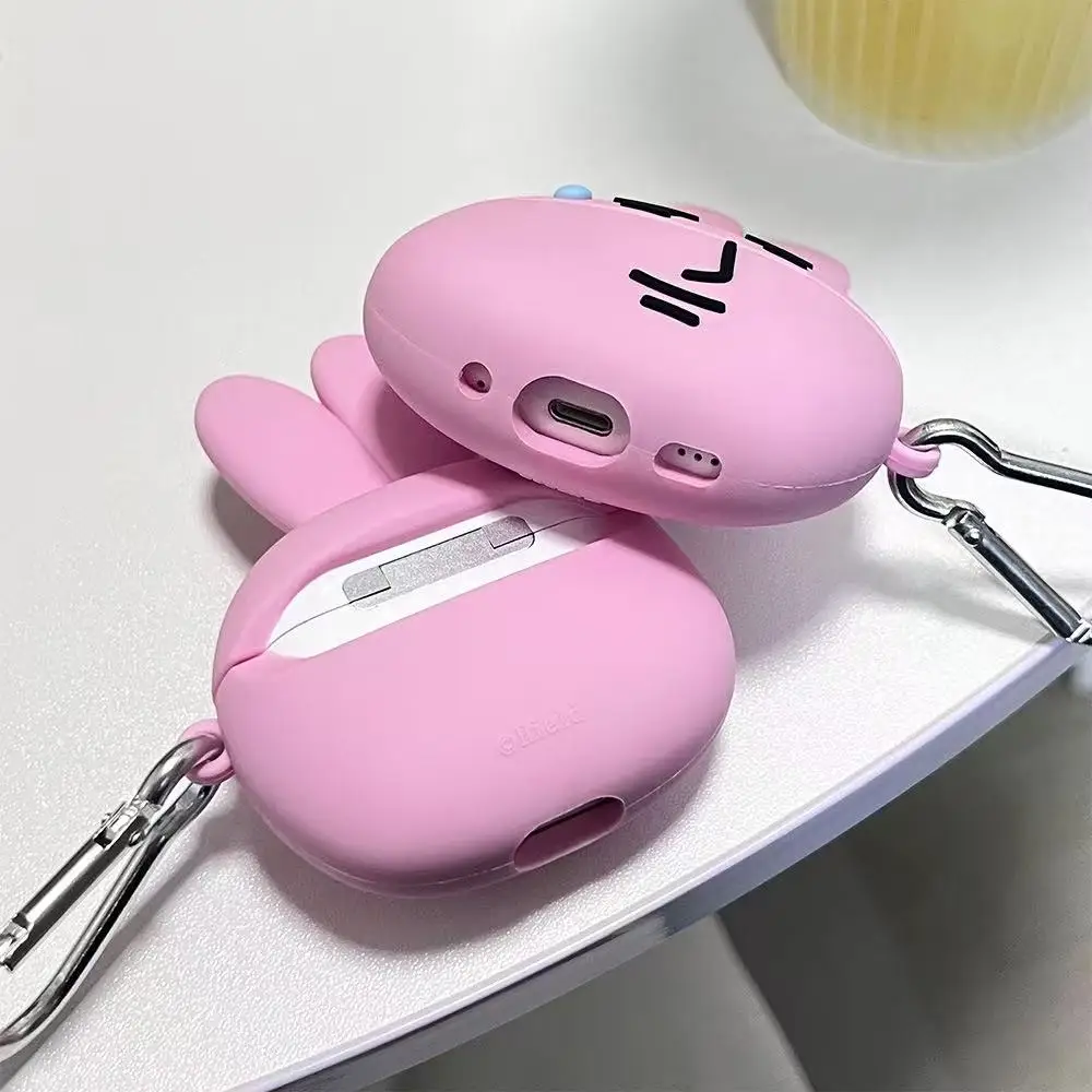 Фото Забавный защитный чехол для наушников Bluetooth AirPods 1 2 3 4, мягкий чехол с защитой от падения №2