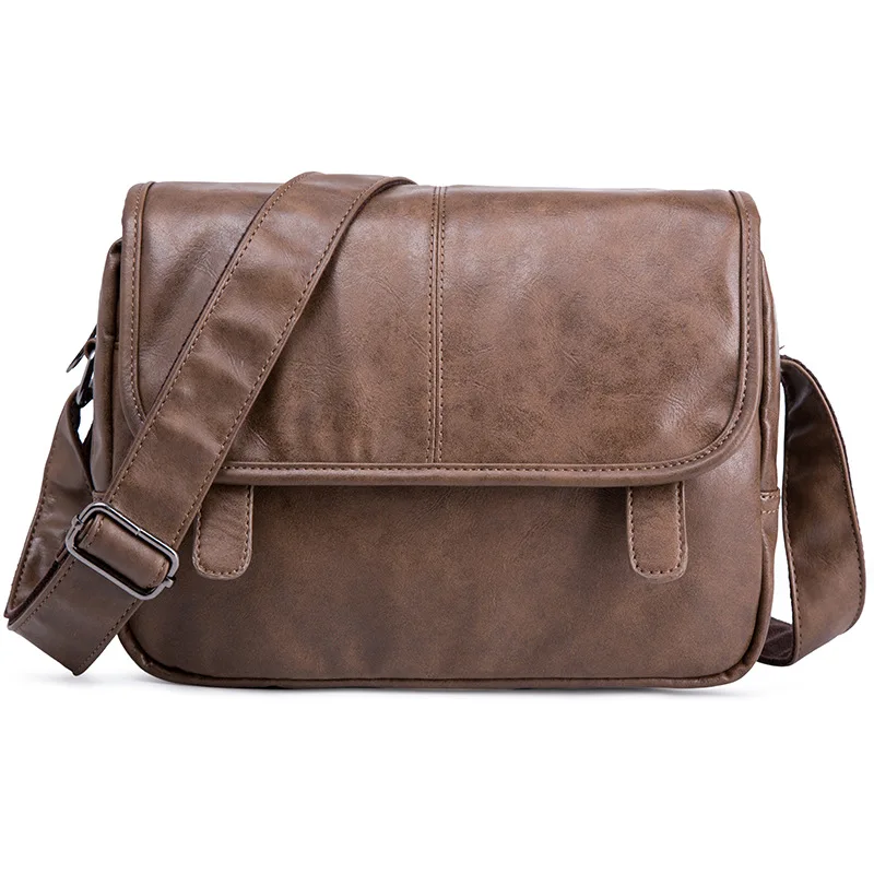 

Повседневная роскошная сумка через плечо для мужчин, кожаные мужские деловые портфели на ремне, брендовый мессенджер для работы