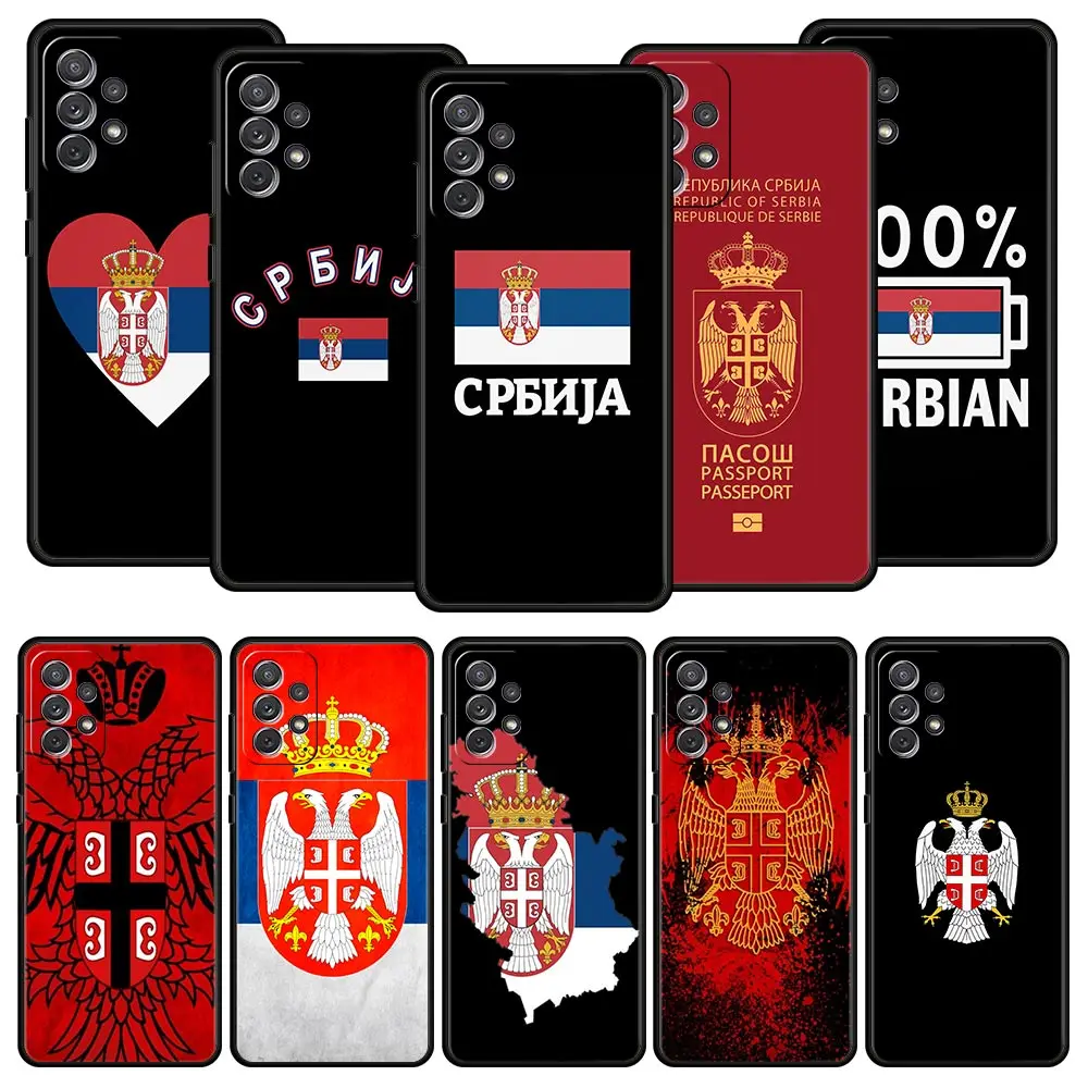 

Serbia Flag Phone Case For Samsung Galaxy A13 A51 A71 A41 A31 A21S A11 A01 A03S A12 A32 A52 A22 A23 A33 A53 A73 5G Soft Cover