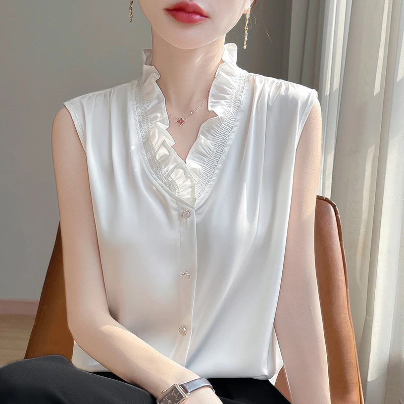 Летняя тонкая женская футболка повседневная однотонная трикотажная кружевная