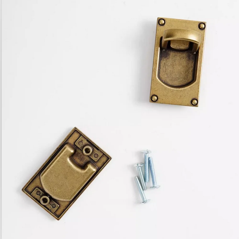 32 54 мм латунный скрытый выдвижной ящик в стиле ретро ручка шкафа вытяжной