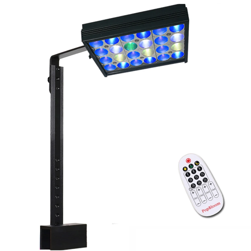 

PopBloom Marine Aquarium Light with Timer 30W Reef Coral Aquarium Led Lamp Seawater led for 30-45cm SPS/LPS Nano Fish Tank Light