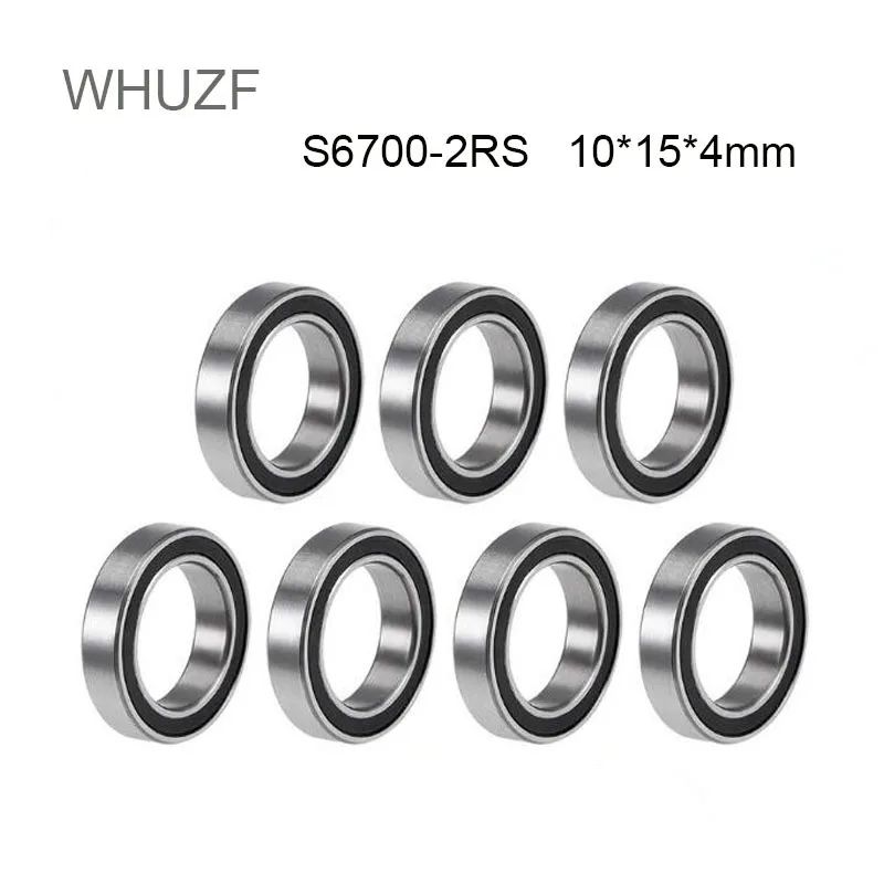 

WHUZF 10/20PCS S6700RS Stainless Steel Bearing S6700-2RS ABEC-5 10x15x4 mm Thin Section S6700-2RS Ball Bearings S61700 RS 6700