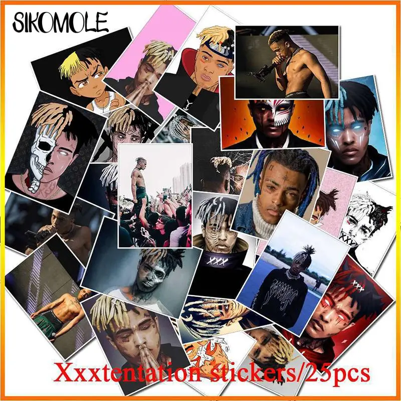 Наклейки в виде американского рапера XXXTENTACION 10/25 шт. | Игрушки и хобби