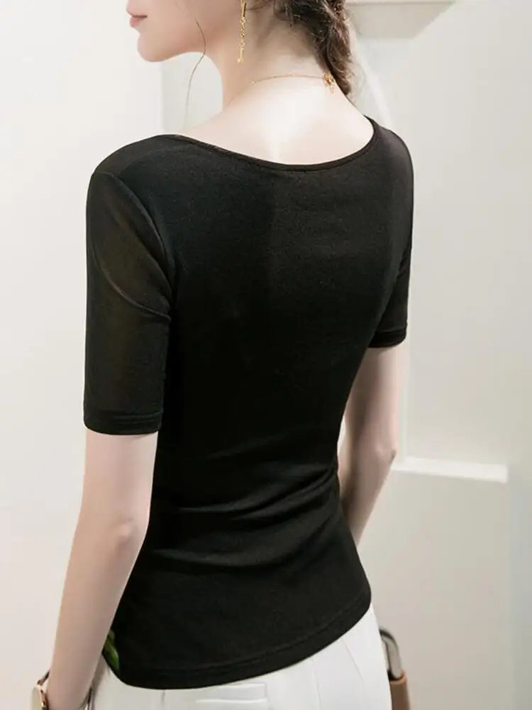 Сетчатая Лоскутная Одежда для китайских народных танцев женская рубашка flamмаго