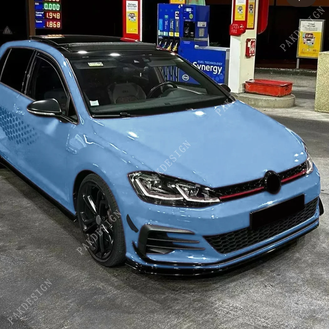 4 шт. передний бампер разделитель губ ветровой нож накладка для VW Golf MK7.5 GTI 2017 2018 2019
