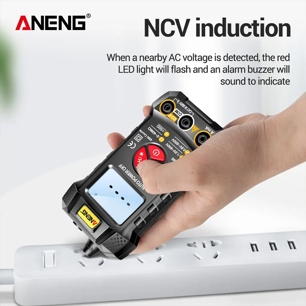 

ANENG M167 Digital Mini NCV Multimeter AC/DC Electrical Instruments Tester Auto Multimetro True Rms Transistor Multi Meter