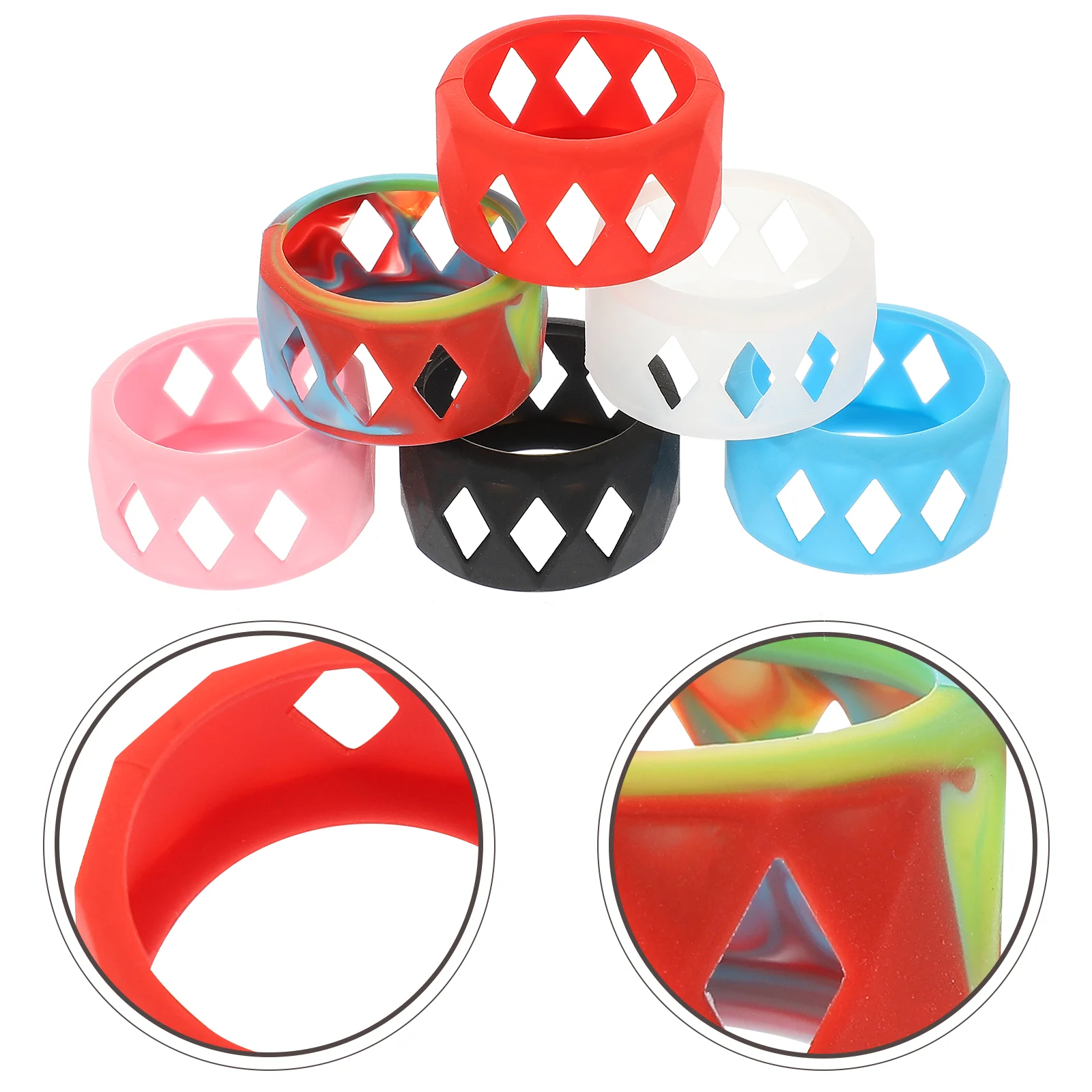 

Sleeve Ring Silicone Non Skidhollow Out Protection Soft Antisupple Band Sleeves