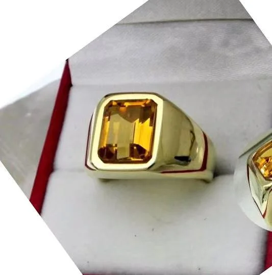 

Trendy Luxury Jewelry 4 Styles Gold Color Cubic Square Crystal Zirconium Male Alloy Ring for Men Party Jewelry Accessories