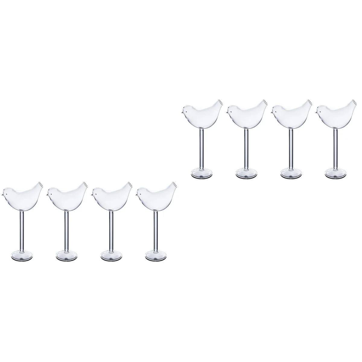 

Glassescocktail Cup Champagne Gobletwater Bird Beverage Drinking Cups Mugparty Sodas Clear Animal Funnymodern Creative Cocktails