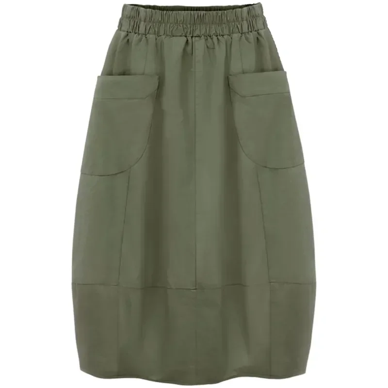 Большие размеры 2023 осень 4XL свободная женская юбка повседневные женские юбки с