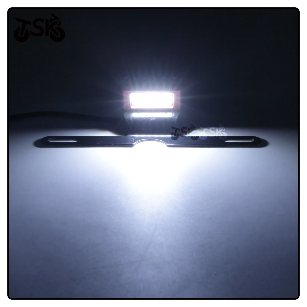 Универсальная светодиодная подсветка для номерного знака Yamaha Kawasaki Suzuki Honda CNC