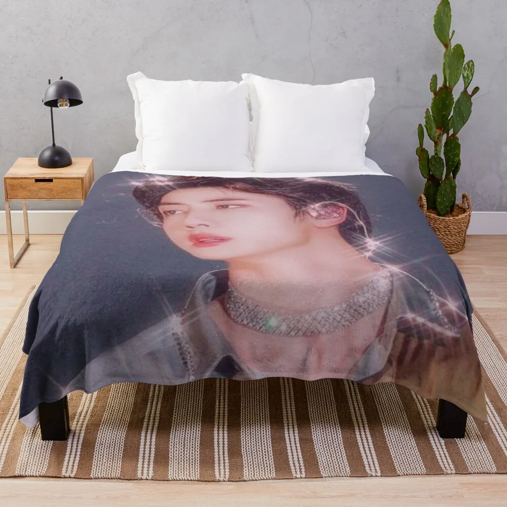 

Вязаное Клетчатое одеяло с изображением ангела