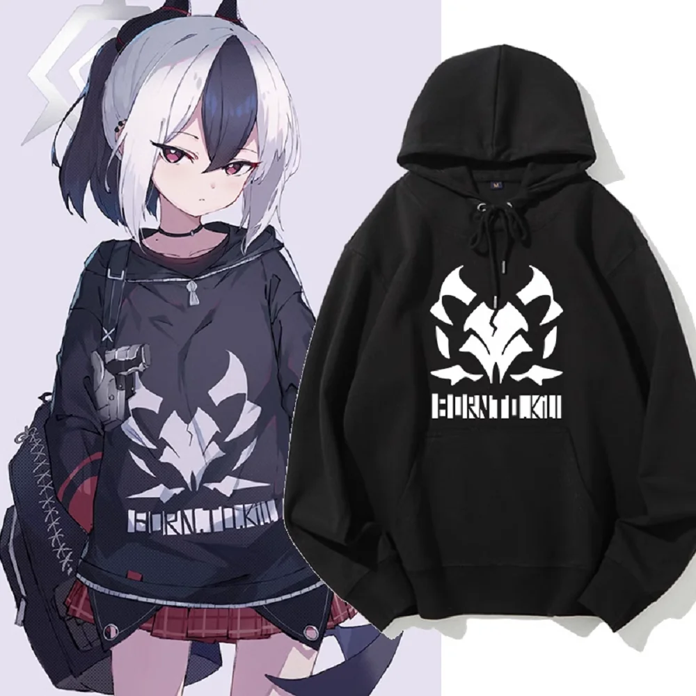 Пальто унисекс аниме Onikata Kayoko, повседневная хлопковая толстовка с капюшоном, пуловер, свитшоты