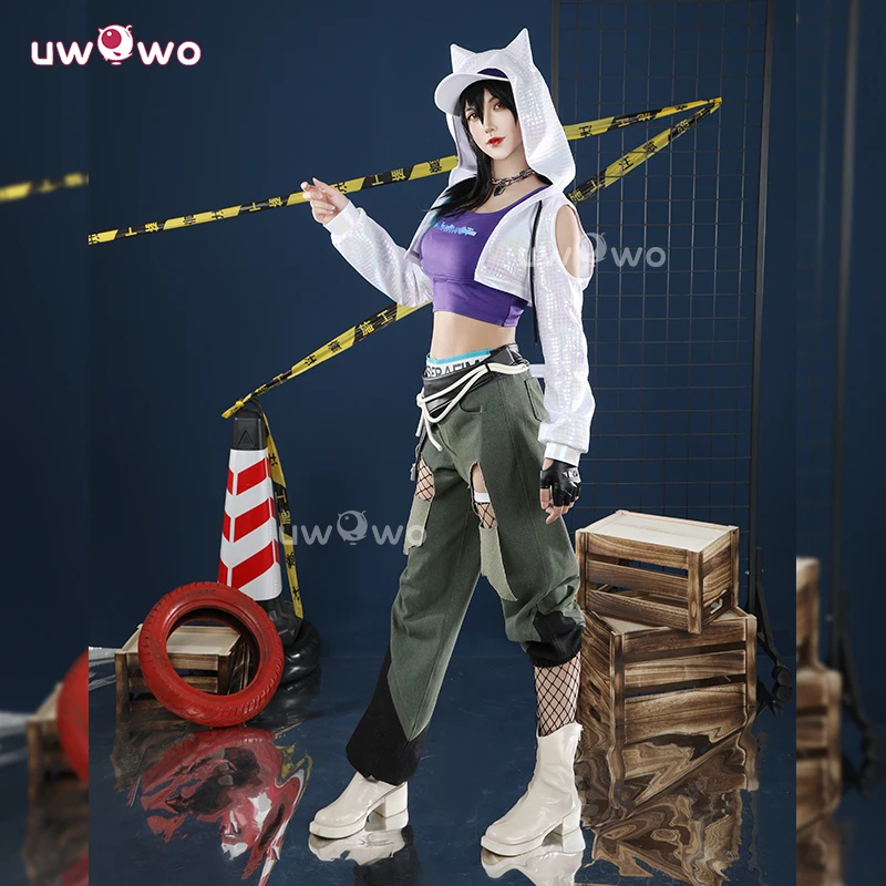 Фото Серия UWOWO Collab: Косплей-игра Ashe Overwatchh 2x LEe SSERAFIMm Fearlesss Ashe Косплей Костюм XS-XXL Костюм на Хэллоуин №3