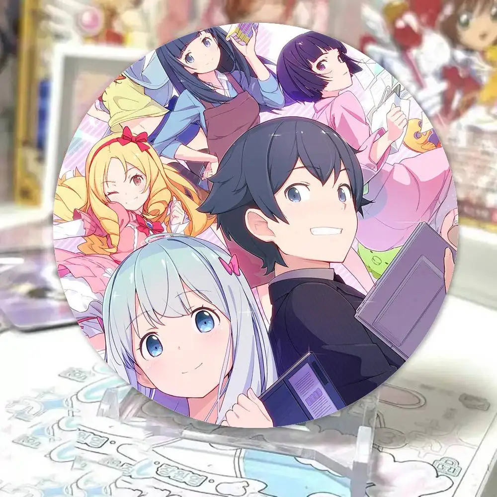 Фото Значки-броши с персонажами аниме Eromanga Sensei, мультяшные значки для друзей, украшения для рюкзаков и одежды, коллекционные аксессуары, подарок №4