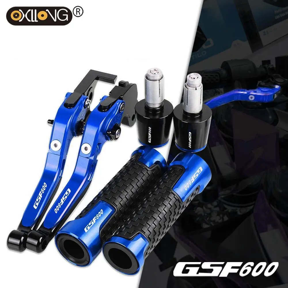 

GSF600 LOGO CNC Brake Clutch Levers Handlebar Hand Grips ends For SUZUKI GSF 600 BANDIT 2007 2008 2009 2010 2011 2012-2015