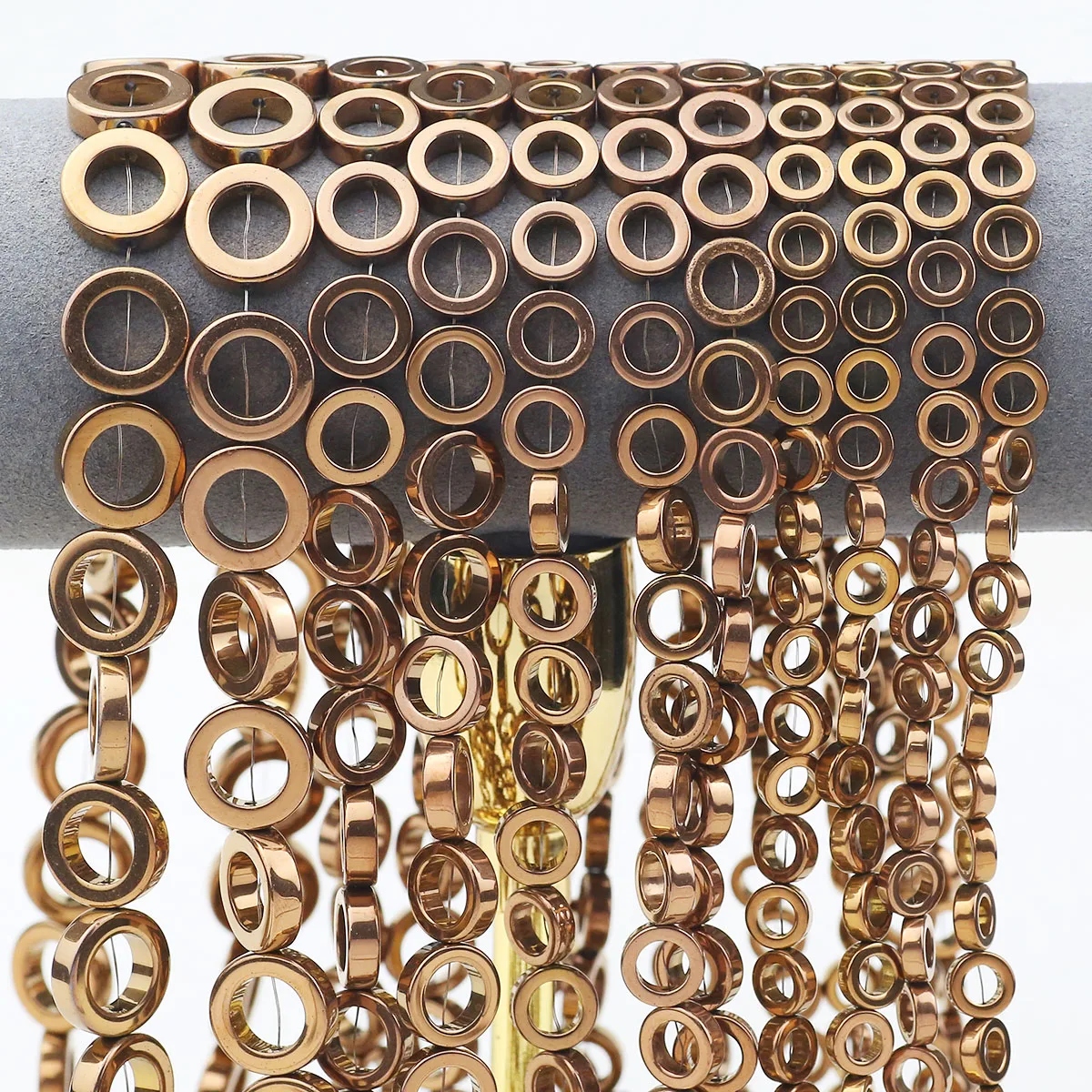 8/10/12/14 мм полые кольца античная медь цвет гематит прокладки свободные бусины для