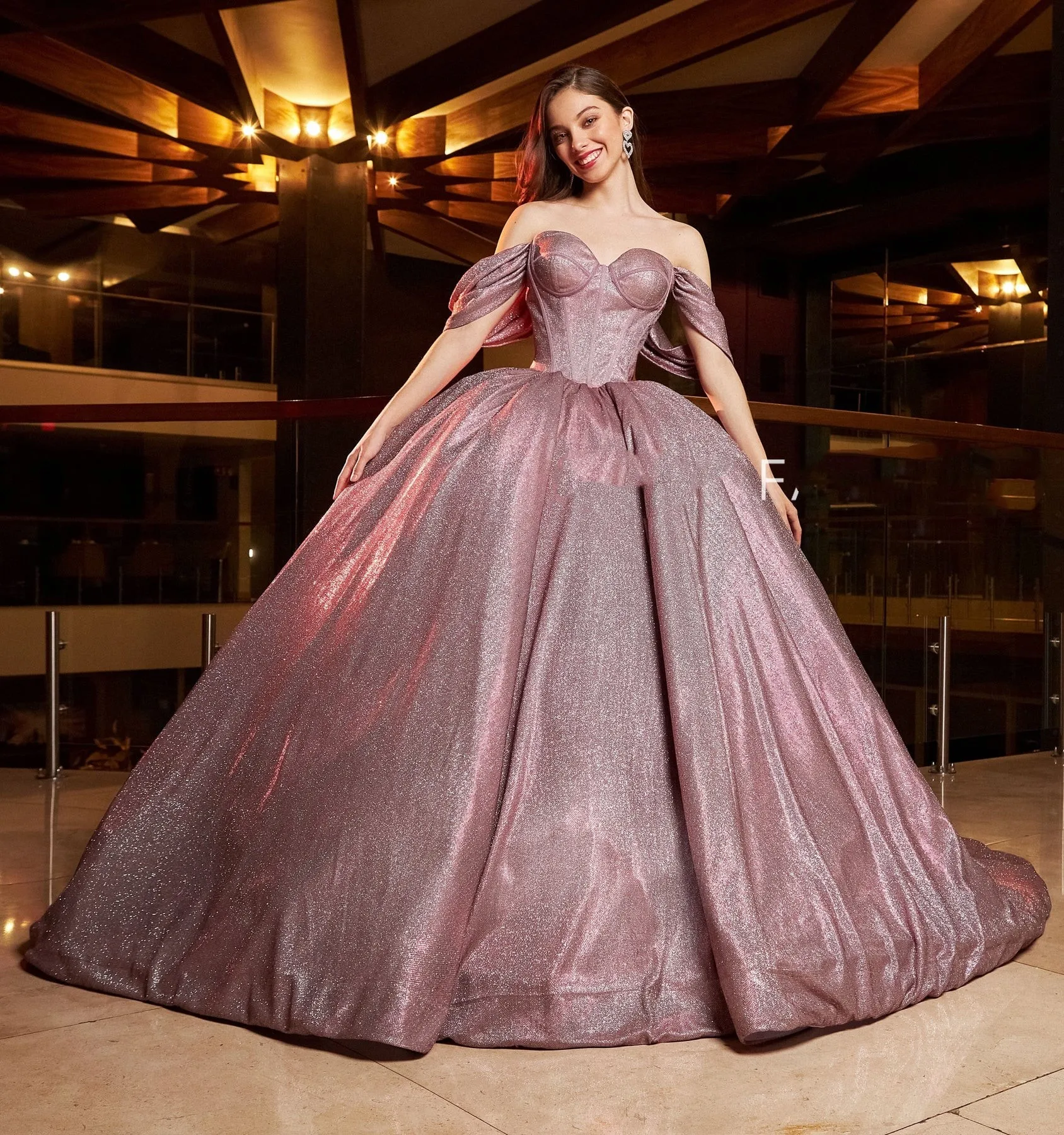

Puffy Charro Quinceanera Dresses Ball Gown Off The Shoulder Sequins Sparkle Mexican Sweet 16 Dresses 15 Anos