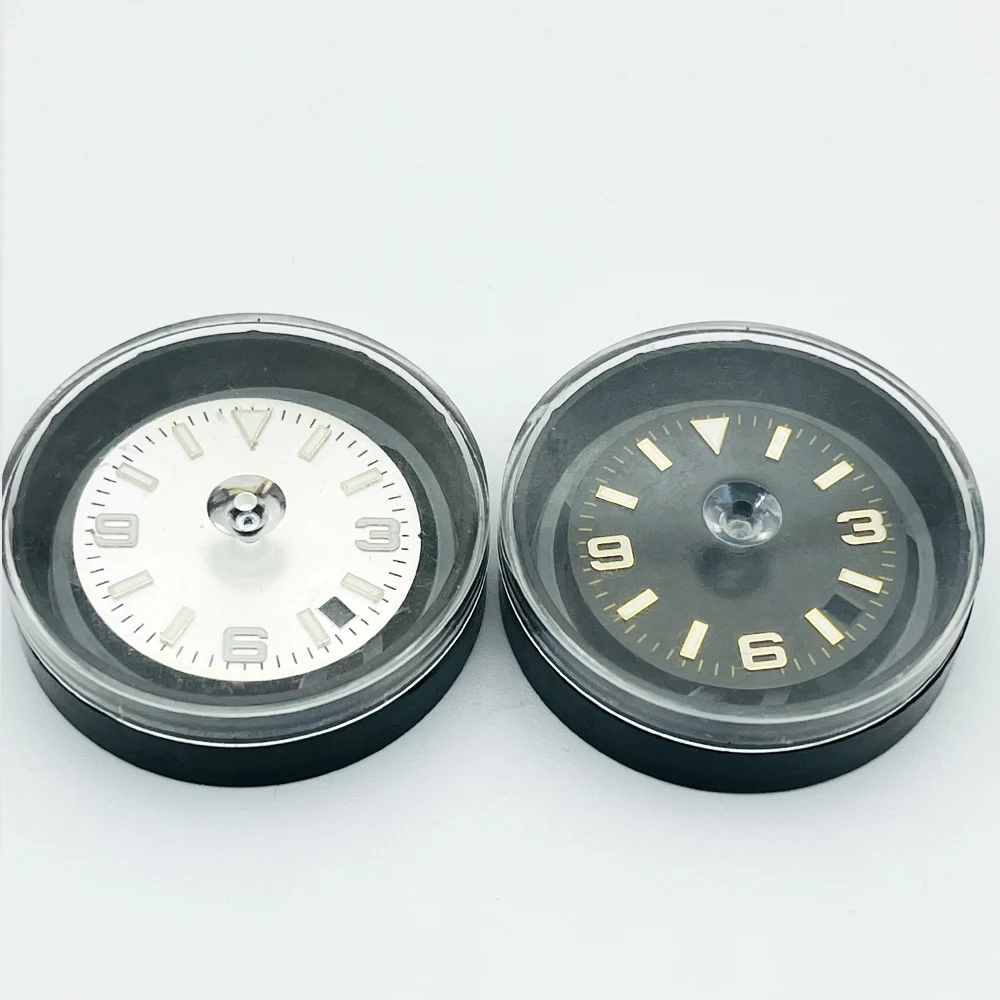 Циферблат NH35 28 5 мм зеленый светящийся циферблат подходит для SKX007 SPRD 6105 корпус