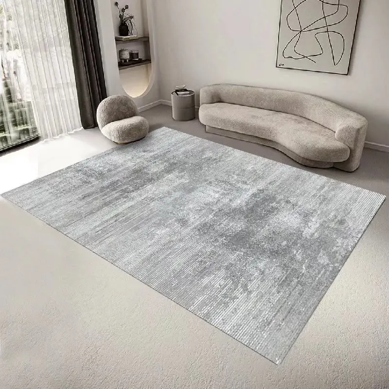 

Скандинавский абстрактный серый ковер для гостиной искусственный цвет домашний диван журнальный столик напольный коврик украшение для спальни мягкие Нескользящие ковры