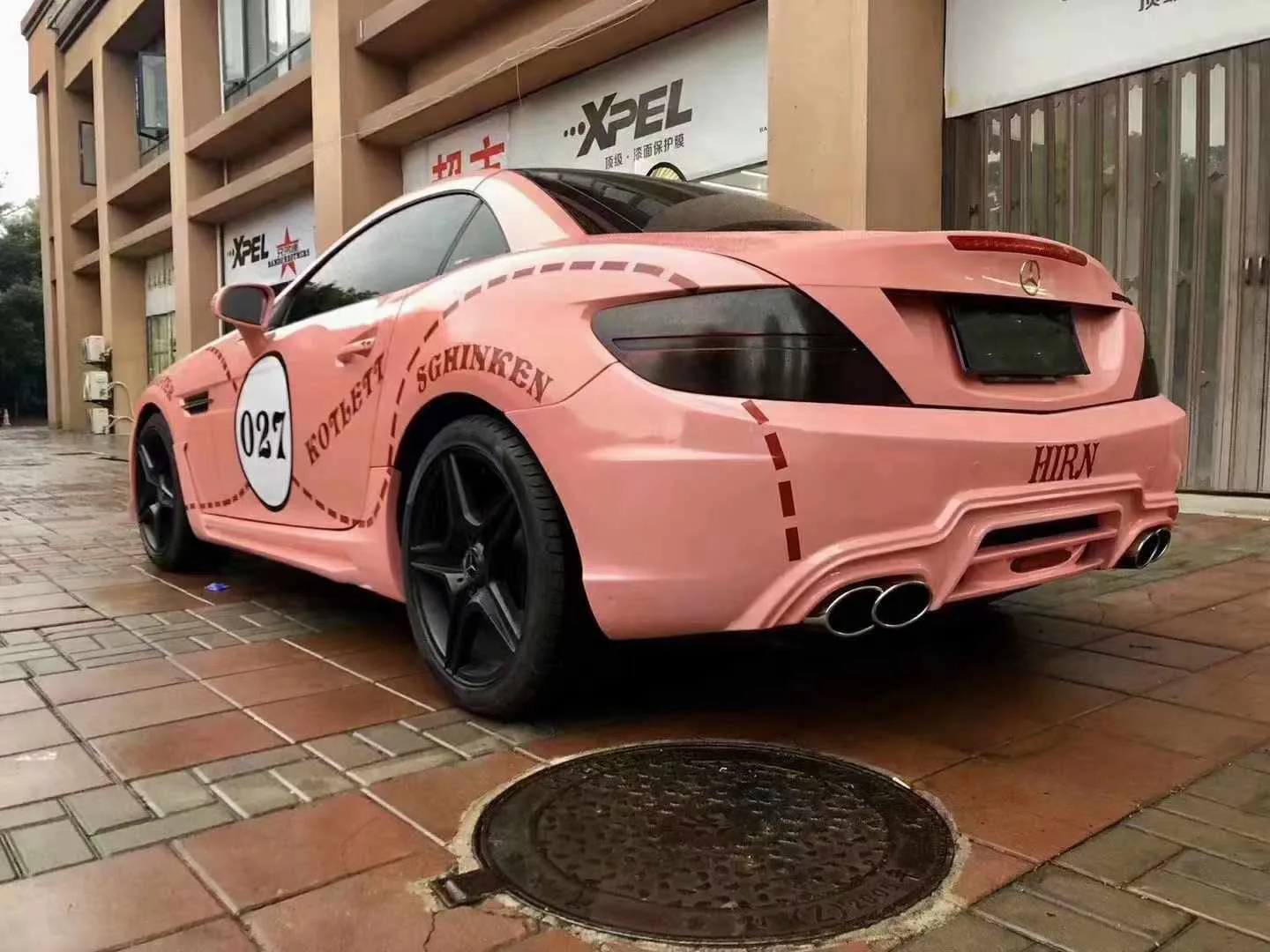 Высококачественные обвесы для Mercedes Benz SLK200 R172 обновленный комплект WALD передний