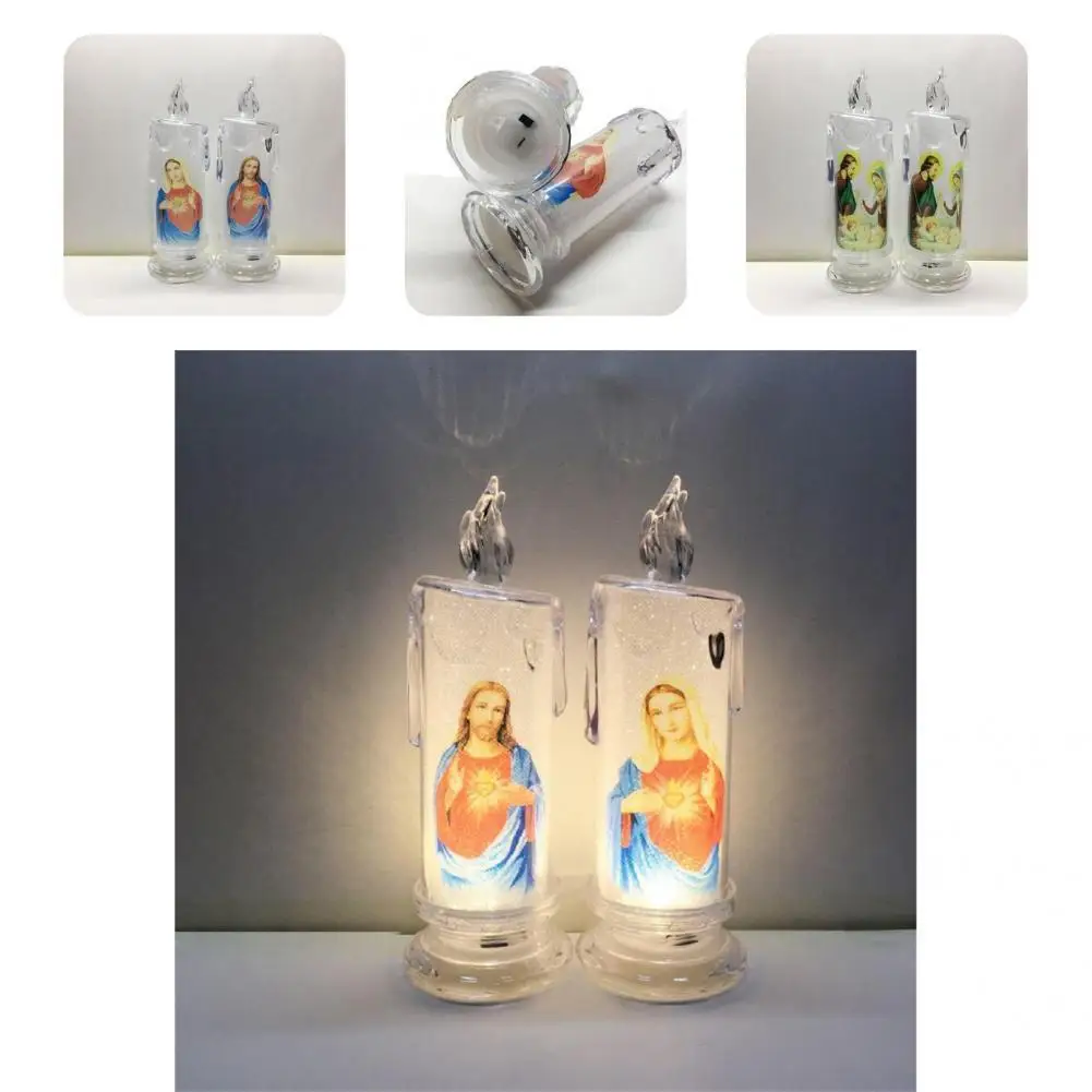 

Reusable Beauty High Simulation LED Tealight Candle Acrylic Votive Light Flameless Household Supplies