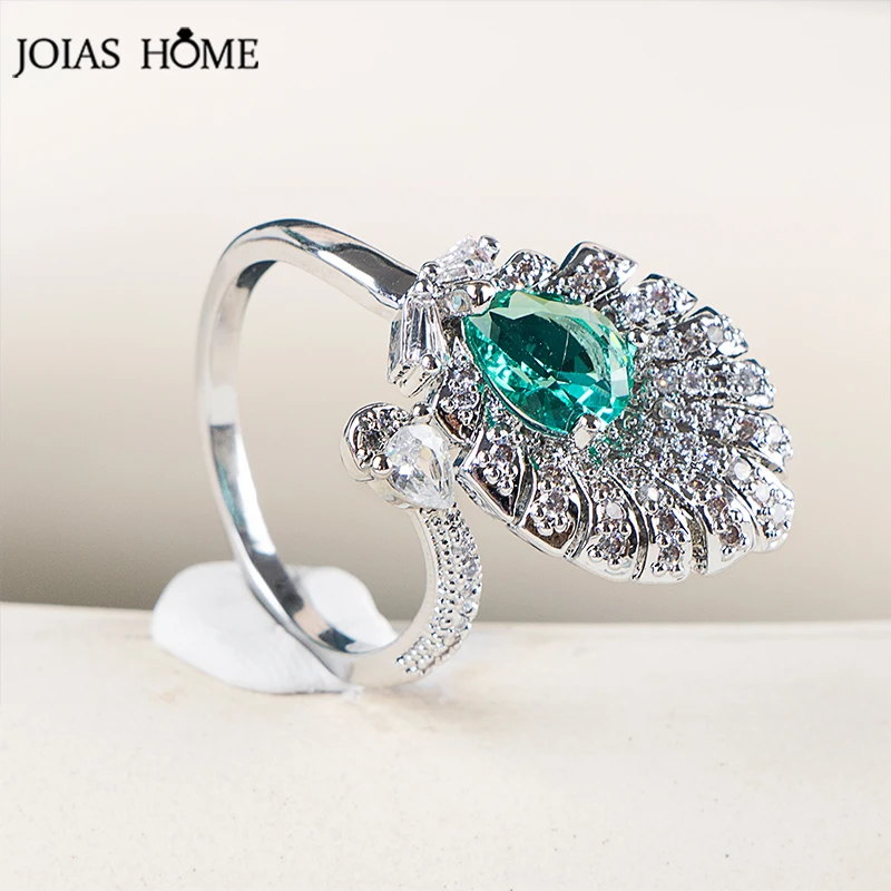 

Кольцо JoiasHome в форме капли воды, серебро 925 пробы Светильник x 8 мм