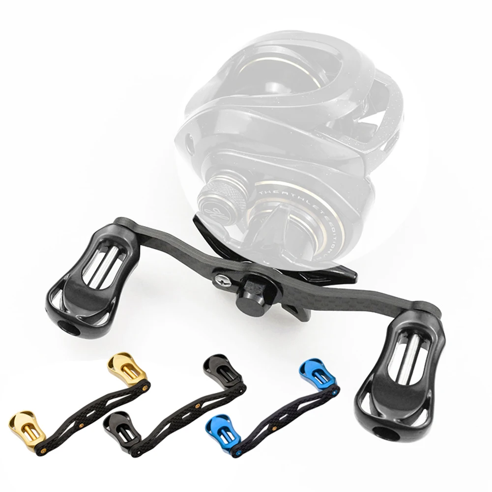 

Fishing Reel Handle Knob Handle Left Right Hand DIY Carbon Fiber Fishing Reel Handle Rocker Replacement Fishing Tackle