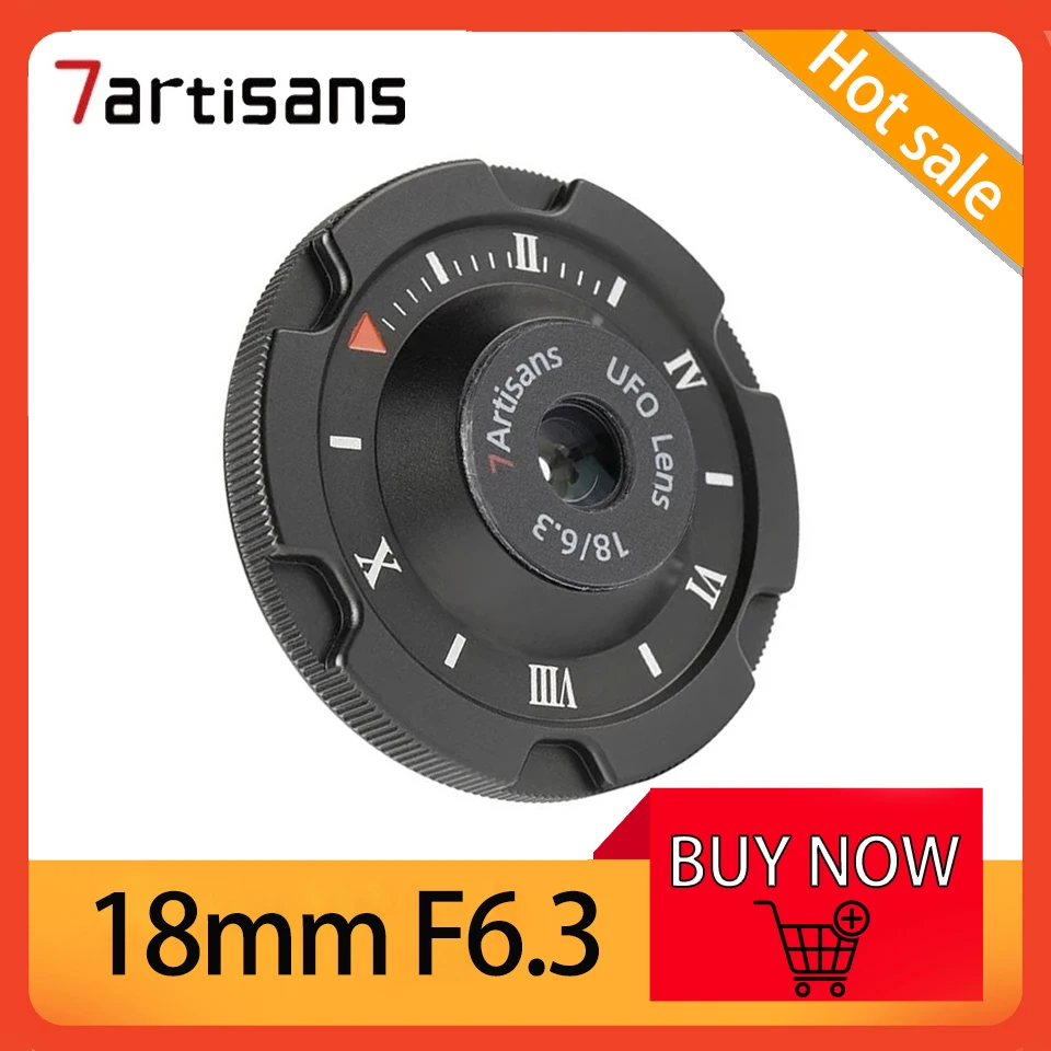 

7Artisans 18mm F6.3 APS-C Manual Focus Humanities Biscuit Lens for Sony E/Fuji FX/Canon EOS-M/M43-Mount Camera