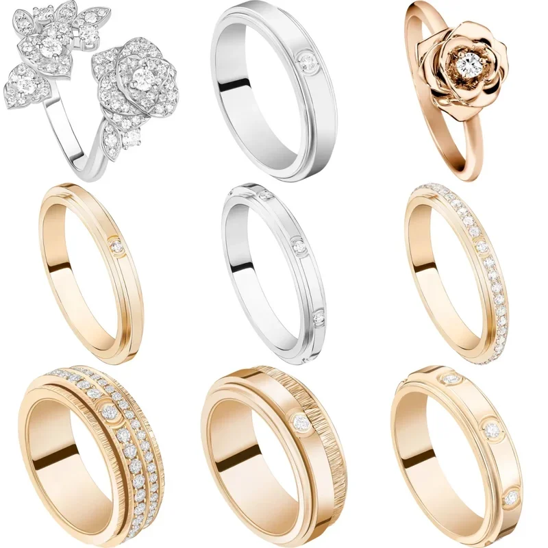 Кольца Piagetes Из Стерлингового Серебра 925 Пробы Элегантный Дизайн Доступная Цена