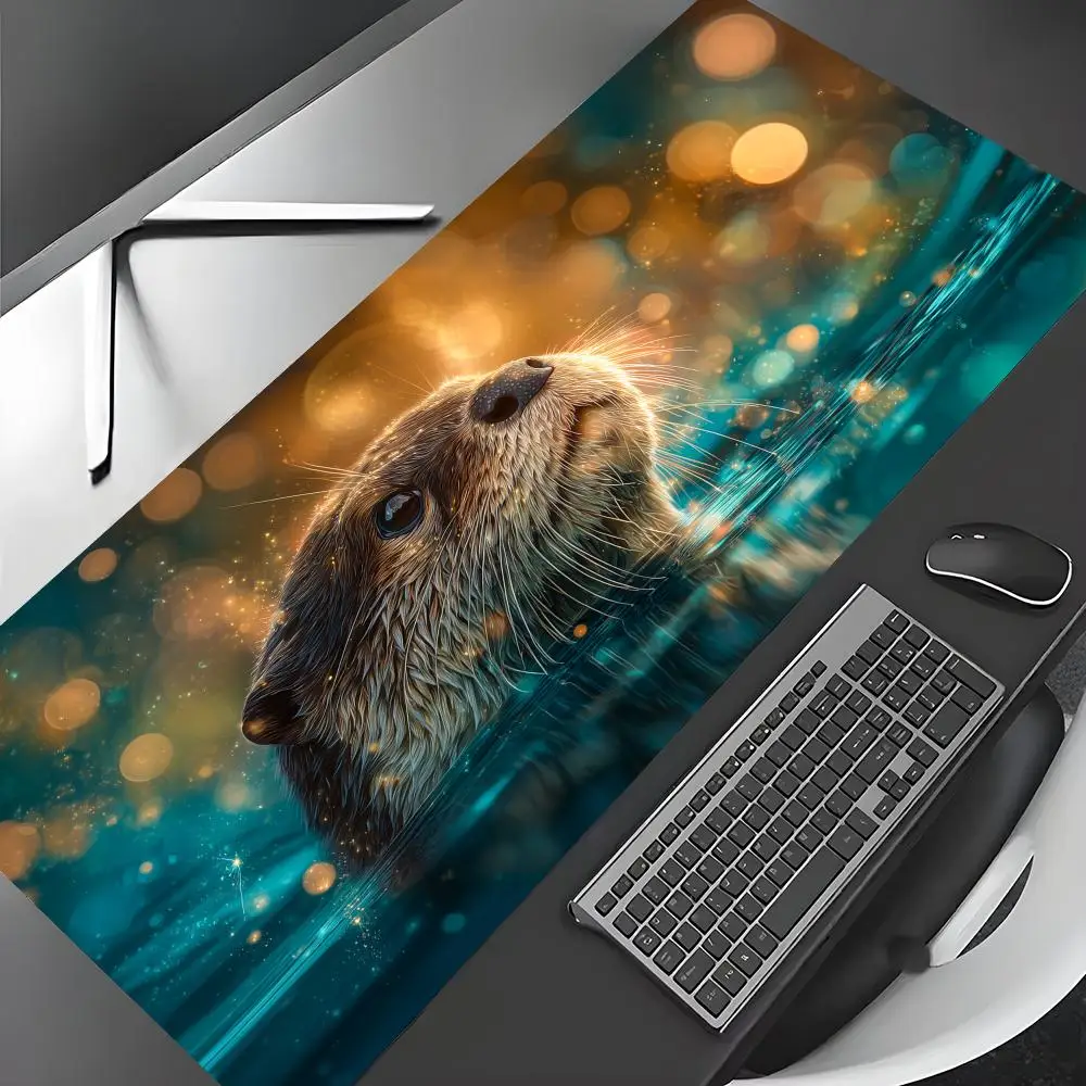 Фото Элегантный коврик для мыши Otter, большой, для компьютера, офиса, игр, резиновый, противоскользящий, XXL, HDP, удлиненный, для рабочего стола №3