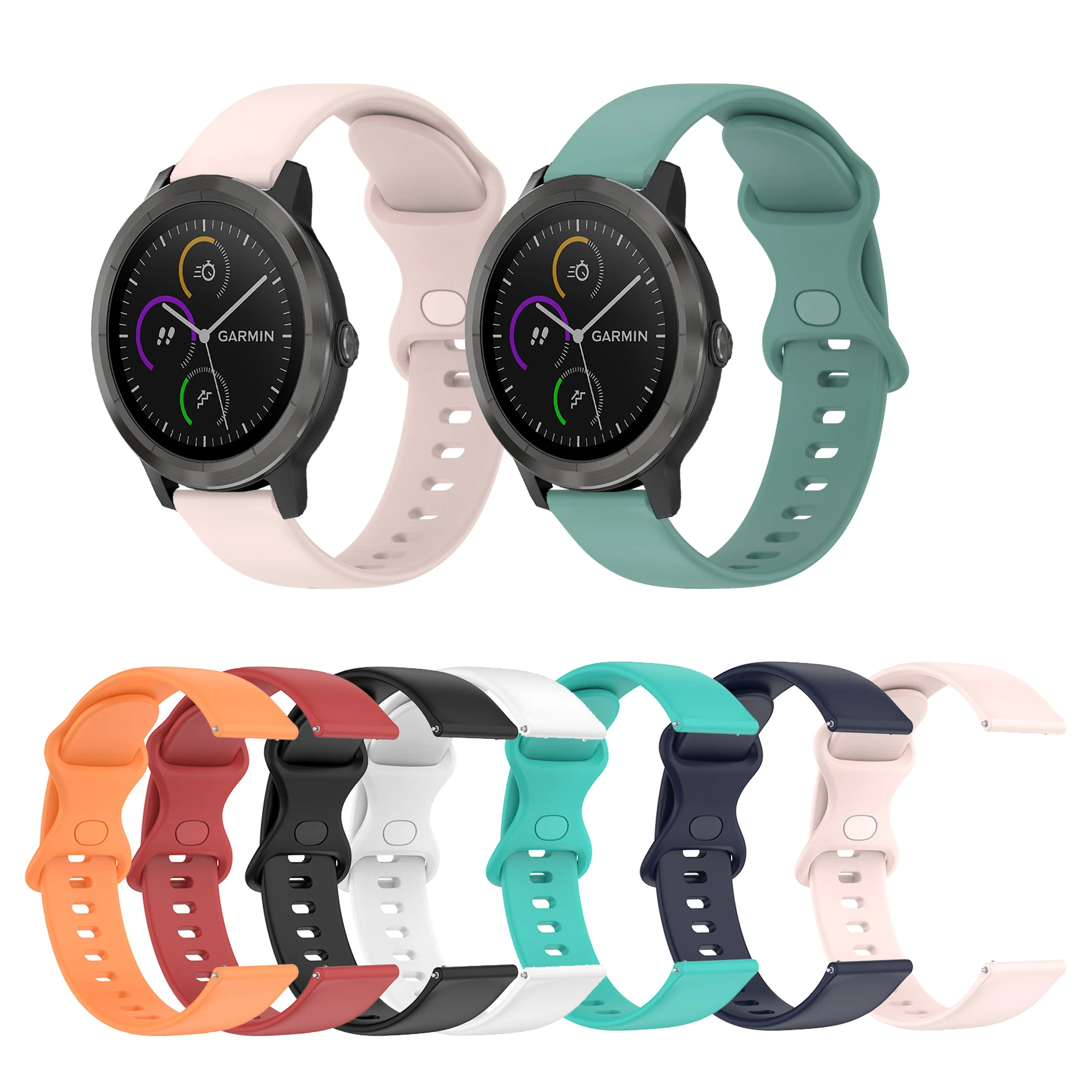 

Ремешок силиконовый мягкий для Garmin Vivoactive 3, 20 мм, Музыкальный Элемент forerunner245 245 м 645 645, спортивный сменный Браслет