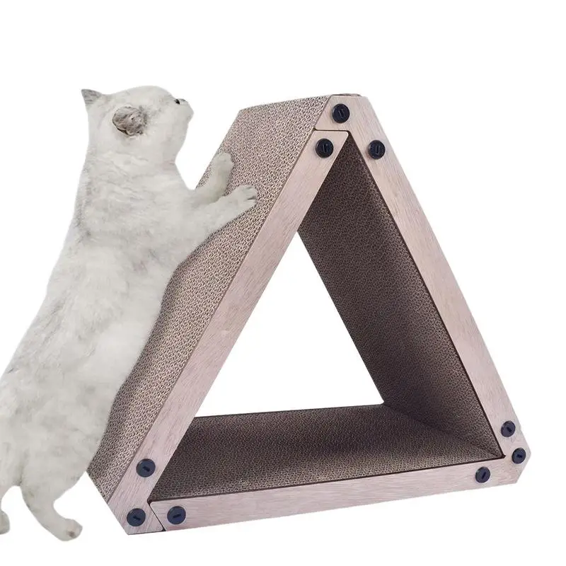 

Cat Scratcher 3-Sided Vertical Cat Scratching Board For Sharpen Nails Pet Scraper For Kitten Play Exercise Protecting Furniture