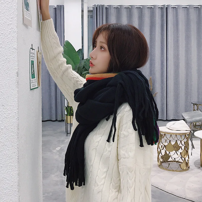 

Women Colorful Flower Printing Lace Scarf Long Soft Wrap Shawl Stole Pashmina White